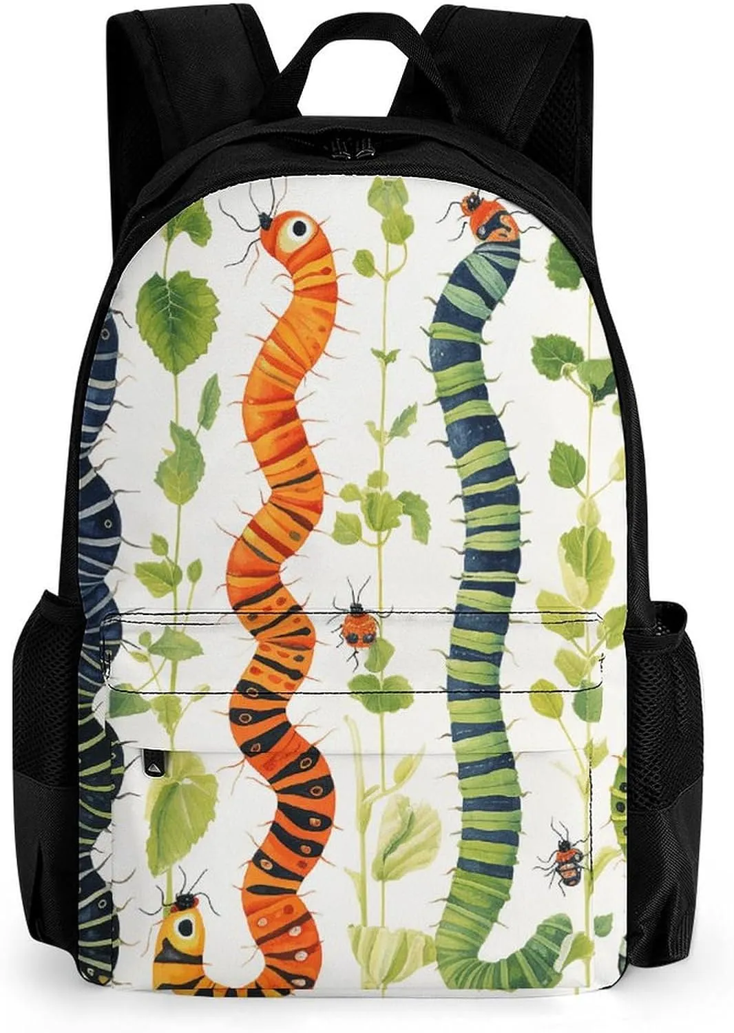 Travel Backpack for Men Women 15.6 Inch Laptop Backpack Caterpillar Pattern Carry On Backpack Work Business Backpacks