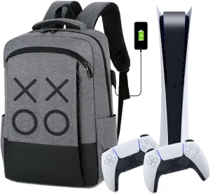 Travel Bag/Travel Backpack Game Backpack Compatible with PS5 Travel Case/PS4 Pro/PS4 Slim/Xbox one/Xbox One Slim/Game Accessories