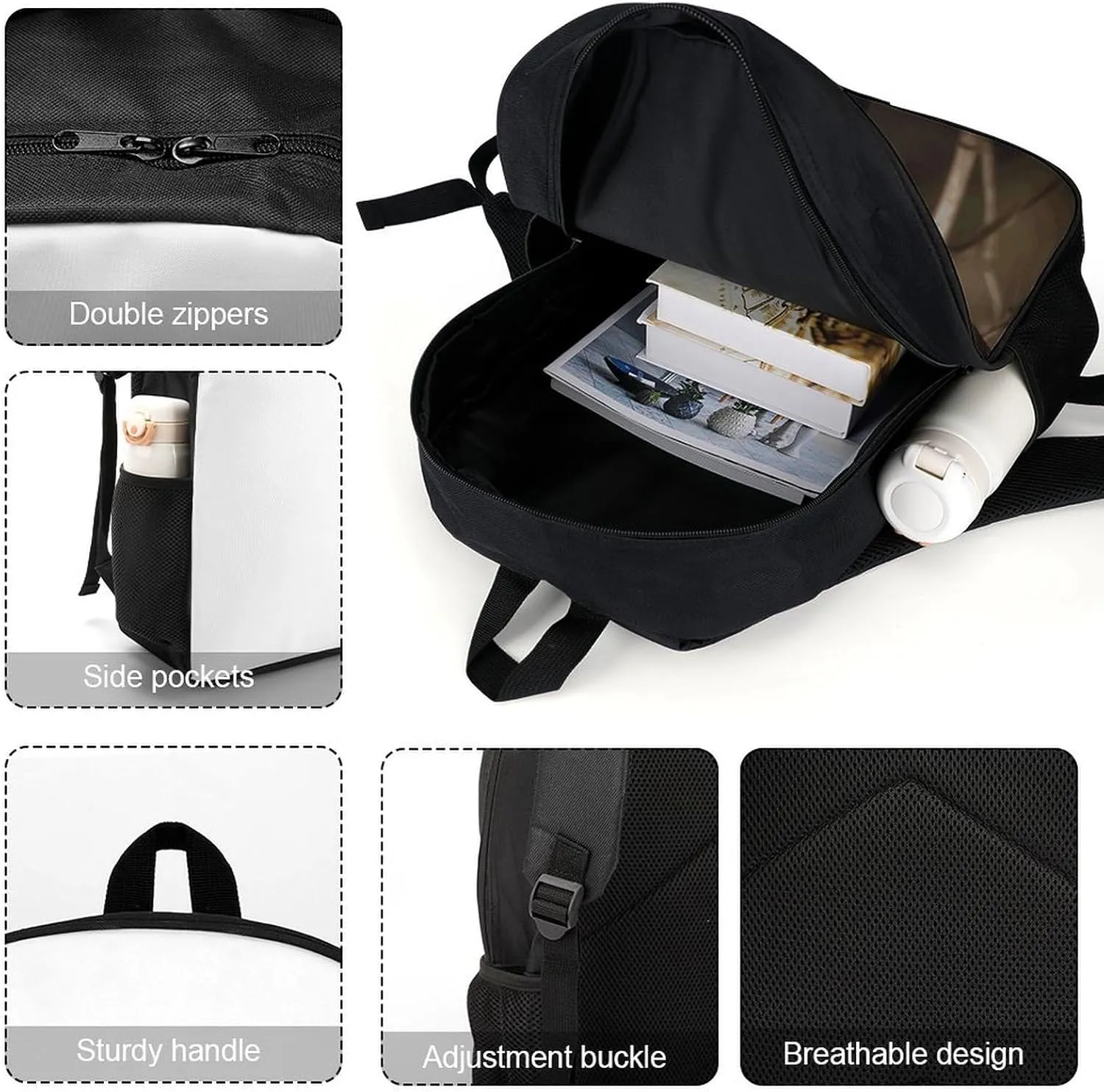 Travel Laptop Backpack Slim Durable Lightweight Back Pack Cute A Small Animal on A Branch Small Backpack For Women Men