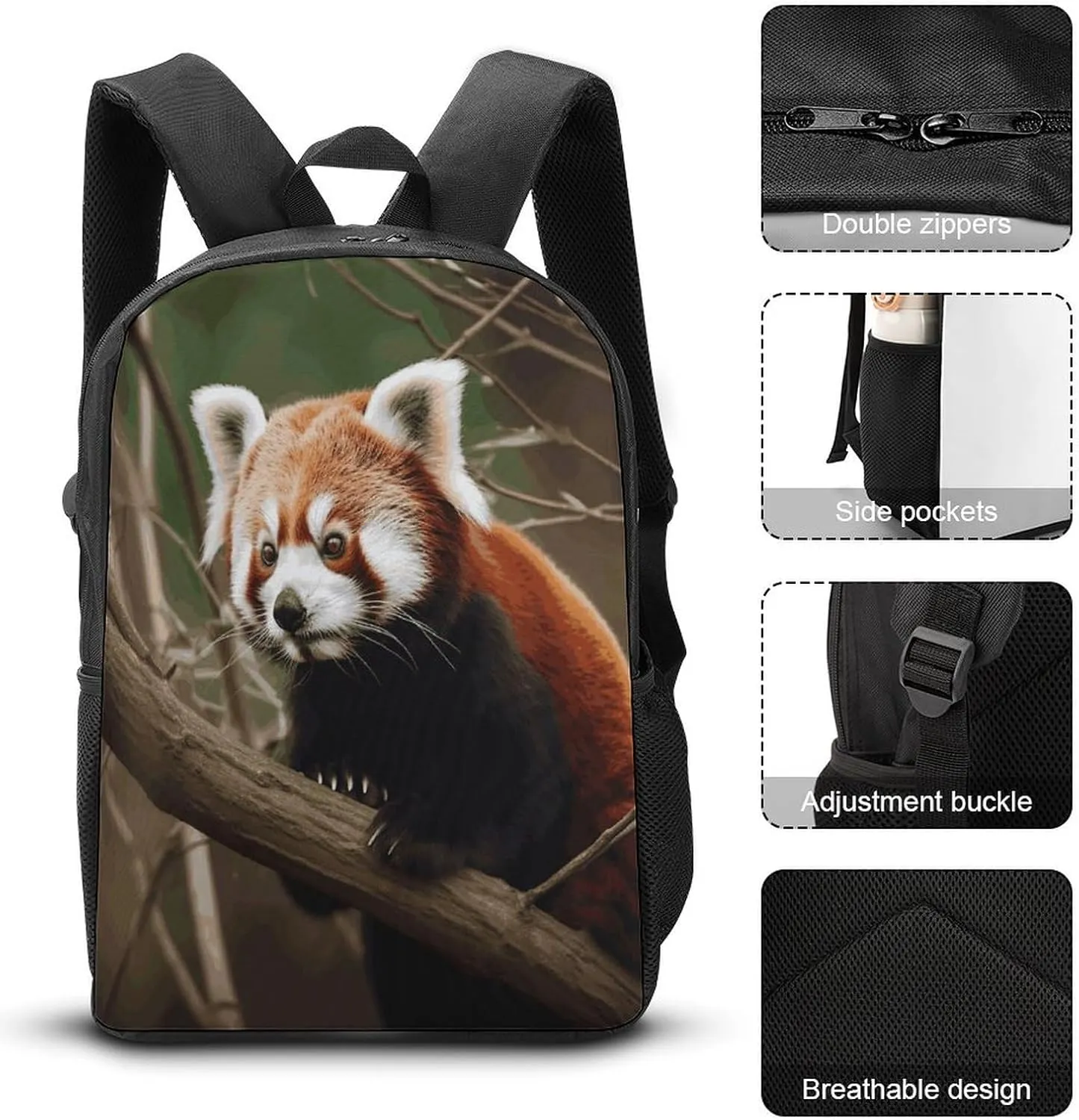 Travel Laptop Backpack Slim Durable Lightweight Back Pack Cute A Small Animal on A Branch Small Backpack For Women Men