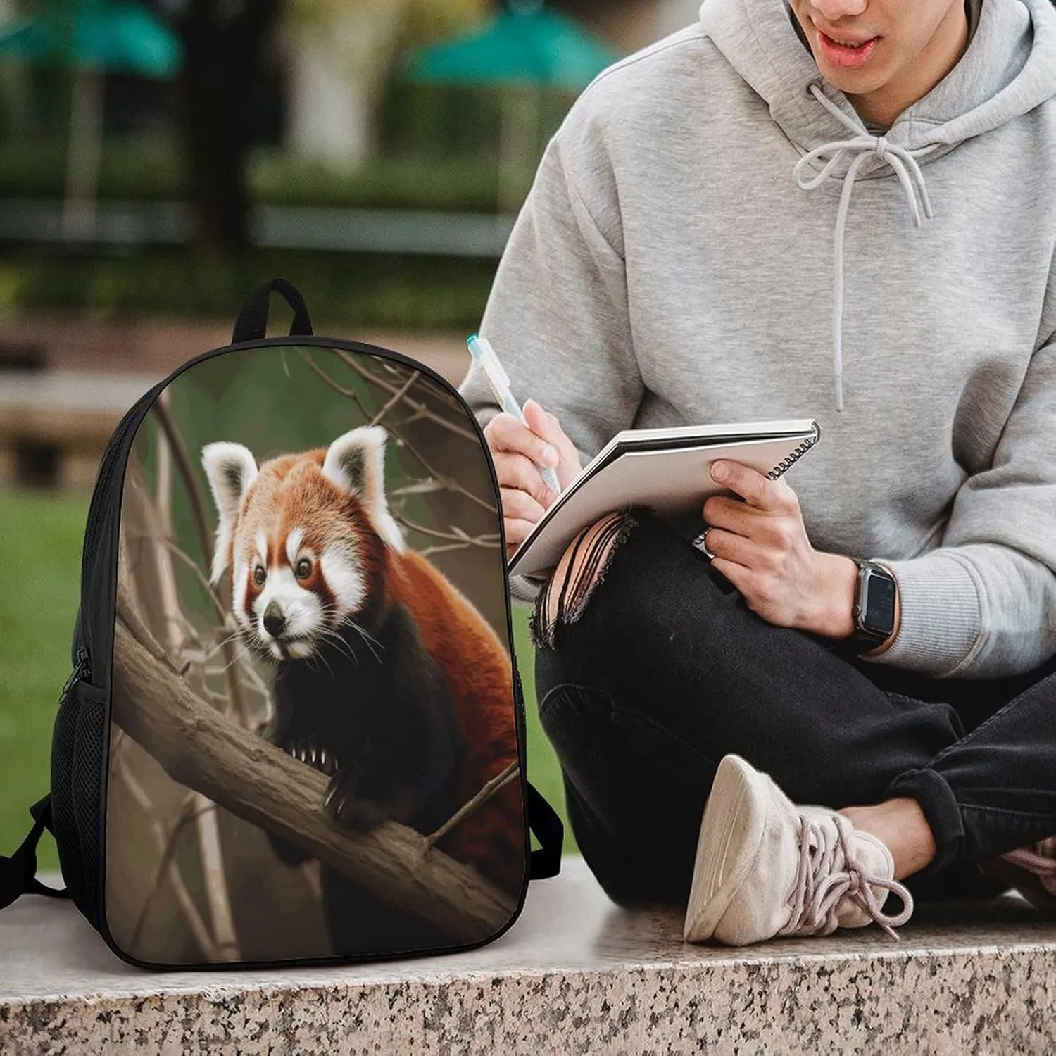 Travel Laptop Backpack Slim Durable Lightweight Back Pack Cute A Small Animal on A Branch Small Backpack For Women Men