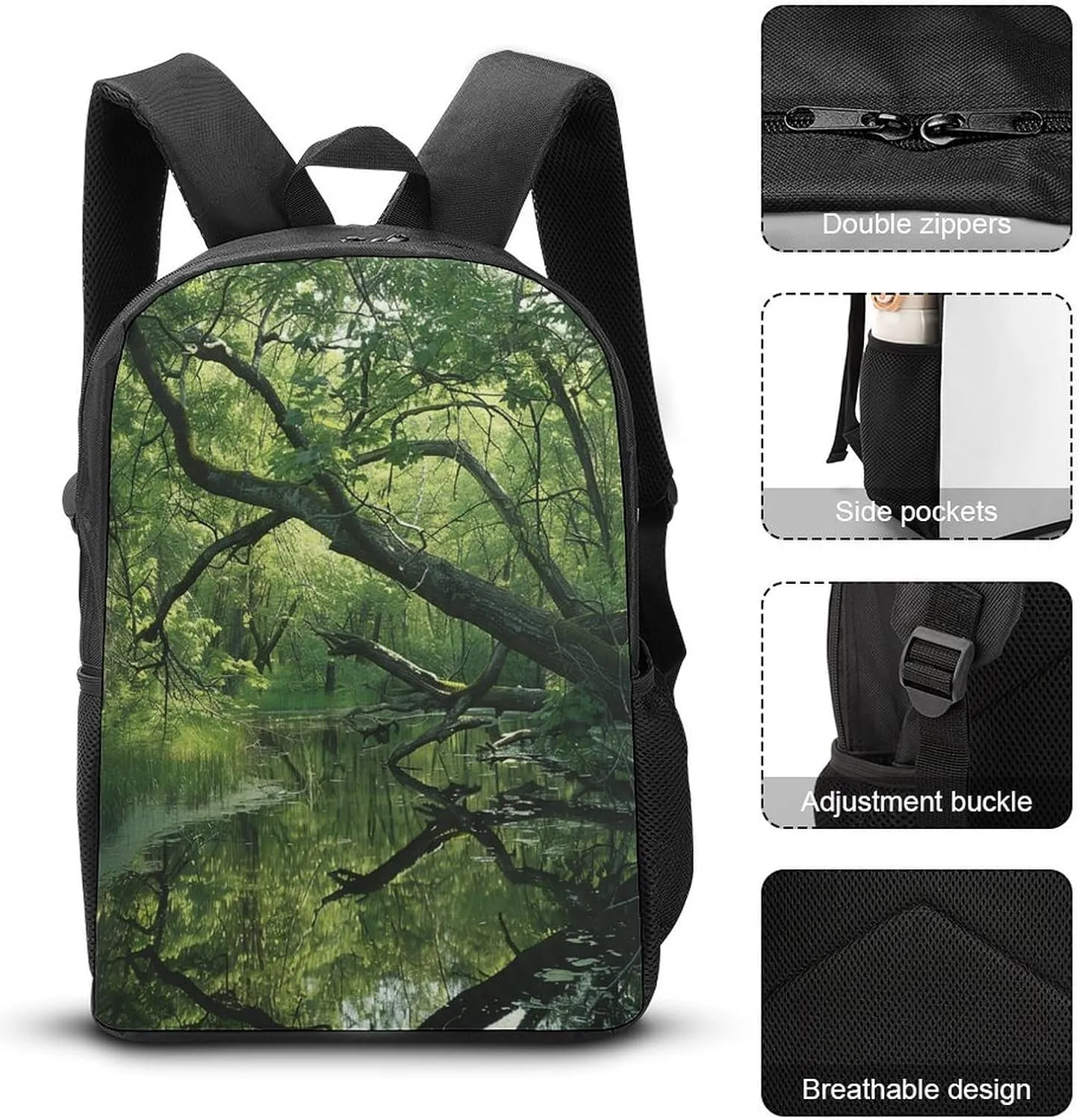 Travel Laptop Backpack Slim Durable Lightweight Back Pack Cute An Ancient Swamp Small Backpack For Women Men