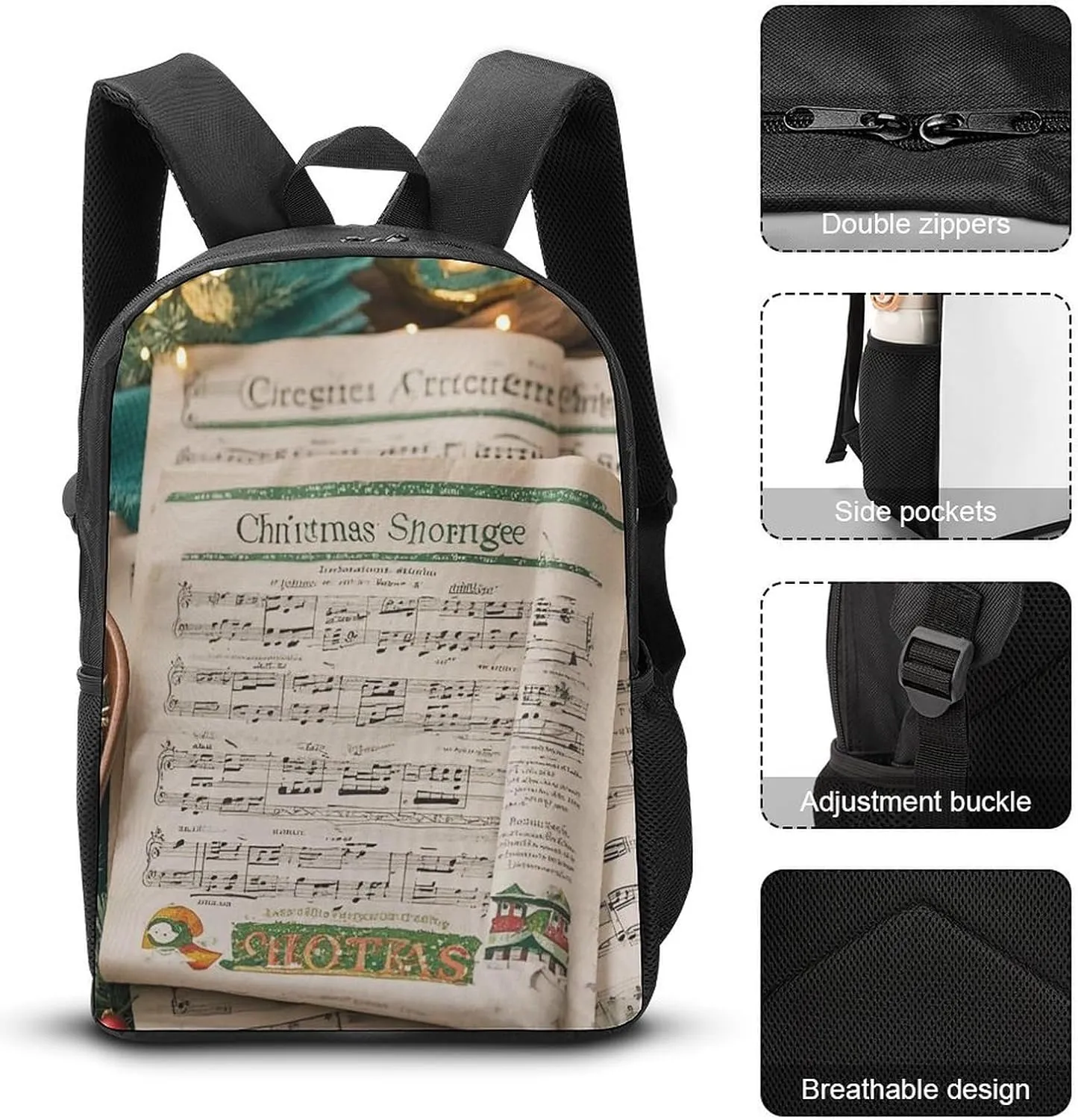 Travel Laptop Backpack Slim Durable Lightweight Back Pack Cute Carol Small Backpack For Women Men