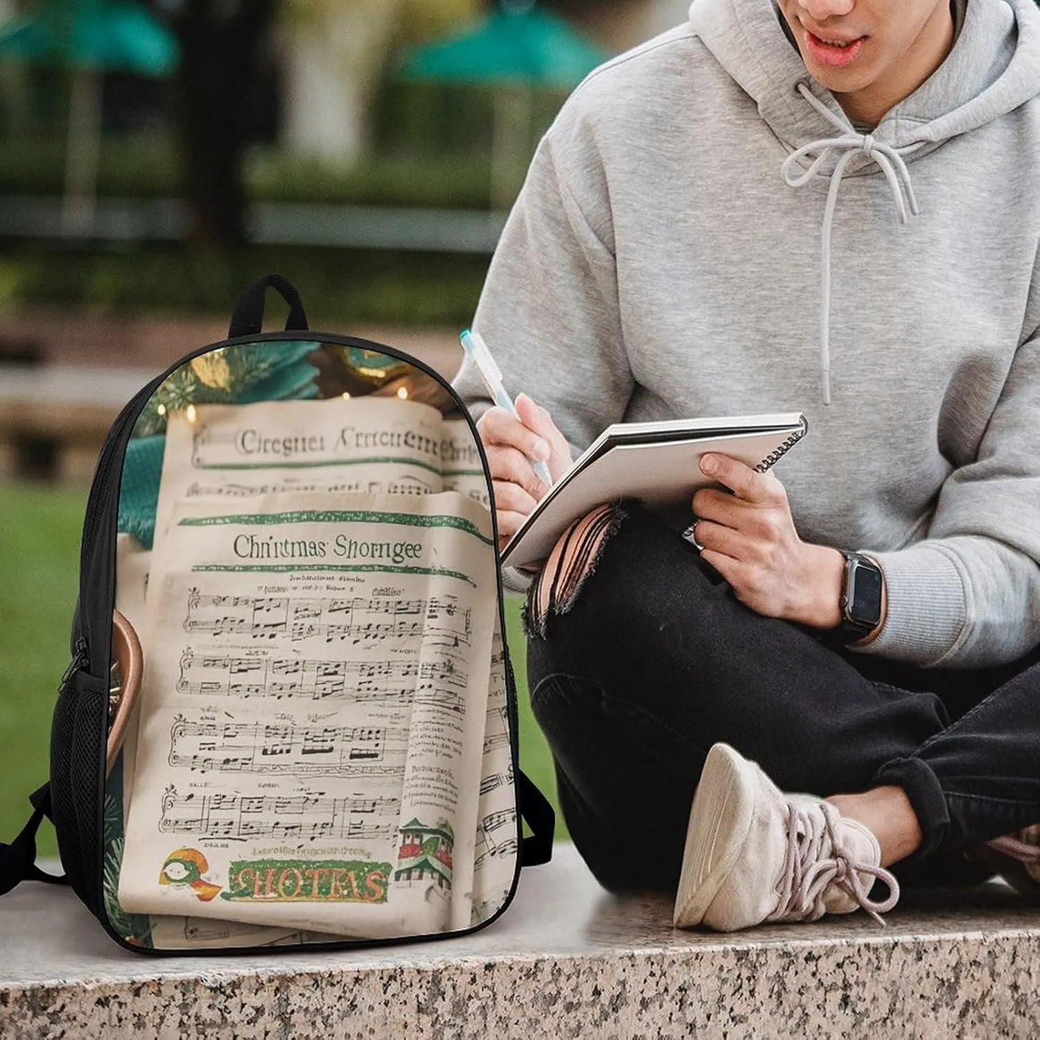 Travel Laptop Backpack Slim Durable Lightweight Back Pack Cute Carol Small Backpack For Women Men