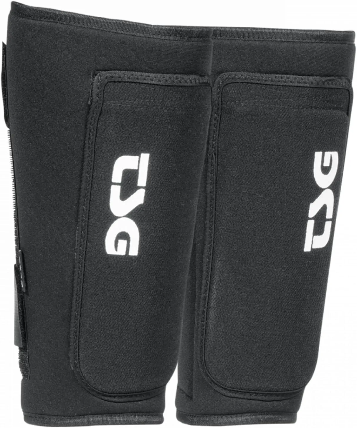 TSG Shinguard Samir, Leg Protector, Cycling, Hardshell, EVA Foam Padding, Stretchy Neoprene, Open Back, Removable Splint, MTB, Trail, Downhill, Dirt, Park, Certified, Adults, Swiss Design
