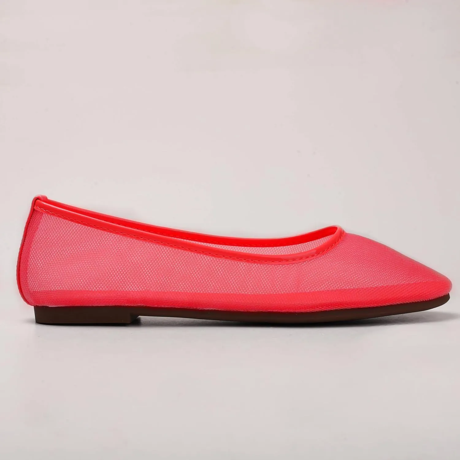 Tulle Mesh Ballet Flats Elegant Round Toe Work Dress Shoes Chic Comfortable Stylish Footwear for Everyday Use