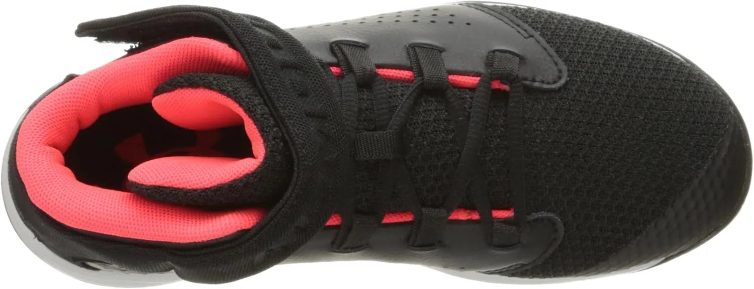 Under Armour Boys' Pre School Get B Zee Basketball Shoe, Black (001)/Marathon Red, 13K