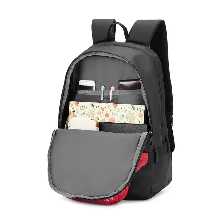 United Colors of Benetton Olivine Laptop Backpack Black  Red