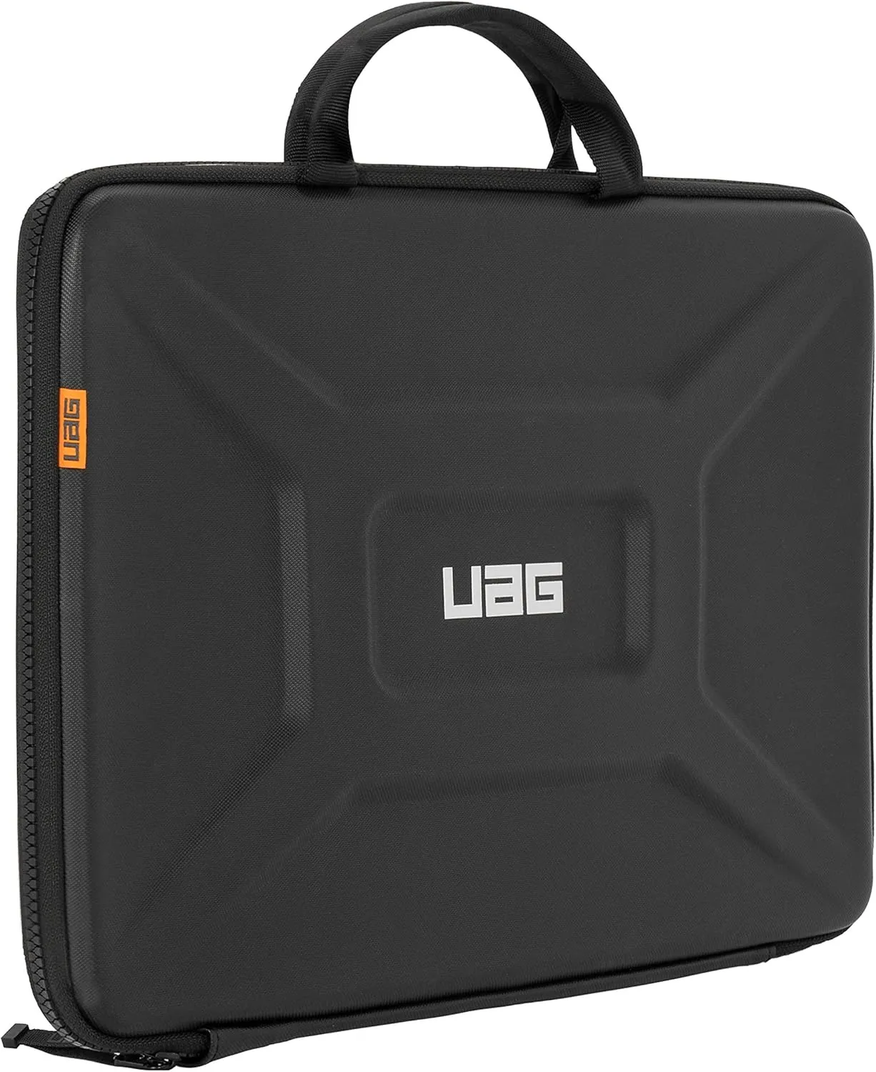 URBAN ARMOR GEAR UAG Large Sleeve With Carrying Handle for 15-16" Laptops [Black] Rugged Tactile Grip Weatherproof Protective Slim Secure Laptop/Tablet Sleeve, Compatible with MacBook Pro 16" A2485