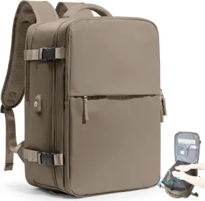 Vacuum Backpack Travel for Women Men Large Carry on Backpack Luggage Flight Approved Personal item Travel Bag with Vacuum System Coffee without Pump