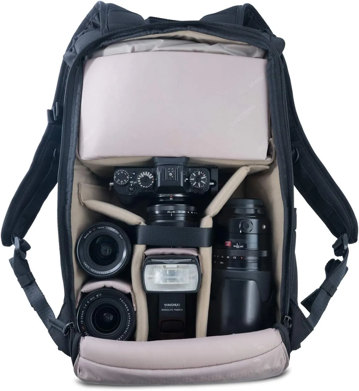 Vanguard VEO GO46M BK Camera Backpack for Mirrorless/CSC Cameras - Black
