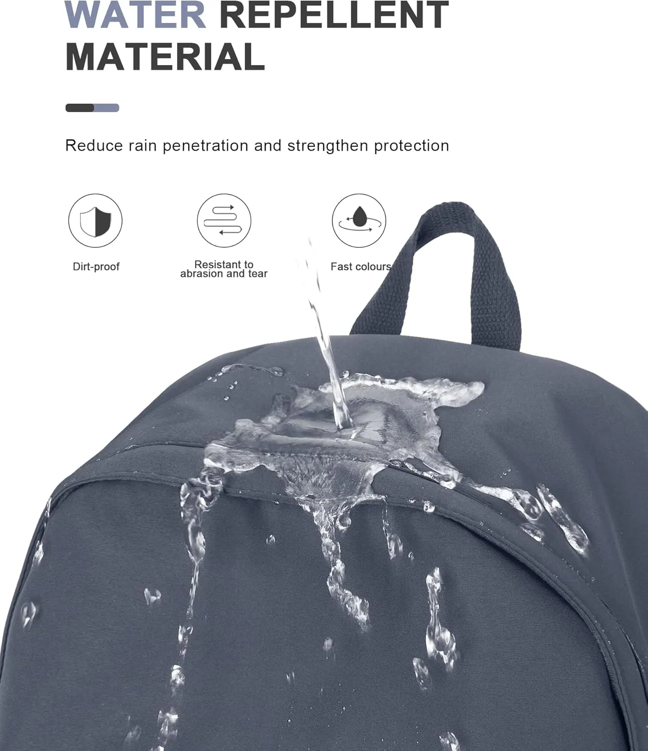 VECAVE School Backpack BluePurple Waterproof Bookbag Casual Lightweight Travel Rucksack Daypack Backpacks for Men Women College High School Bags backpack for Boys Girls Teens