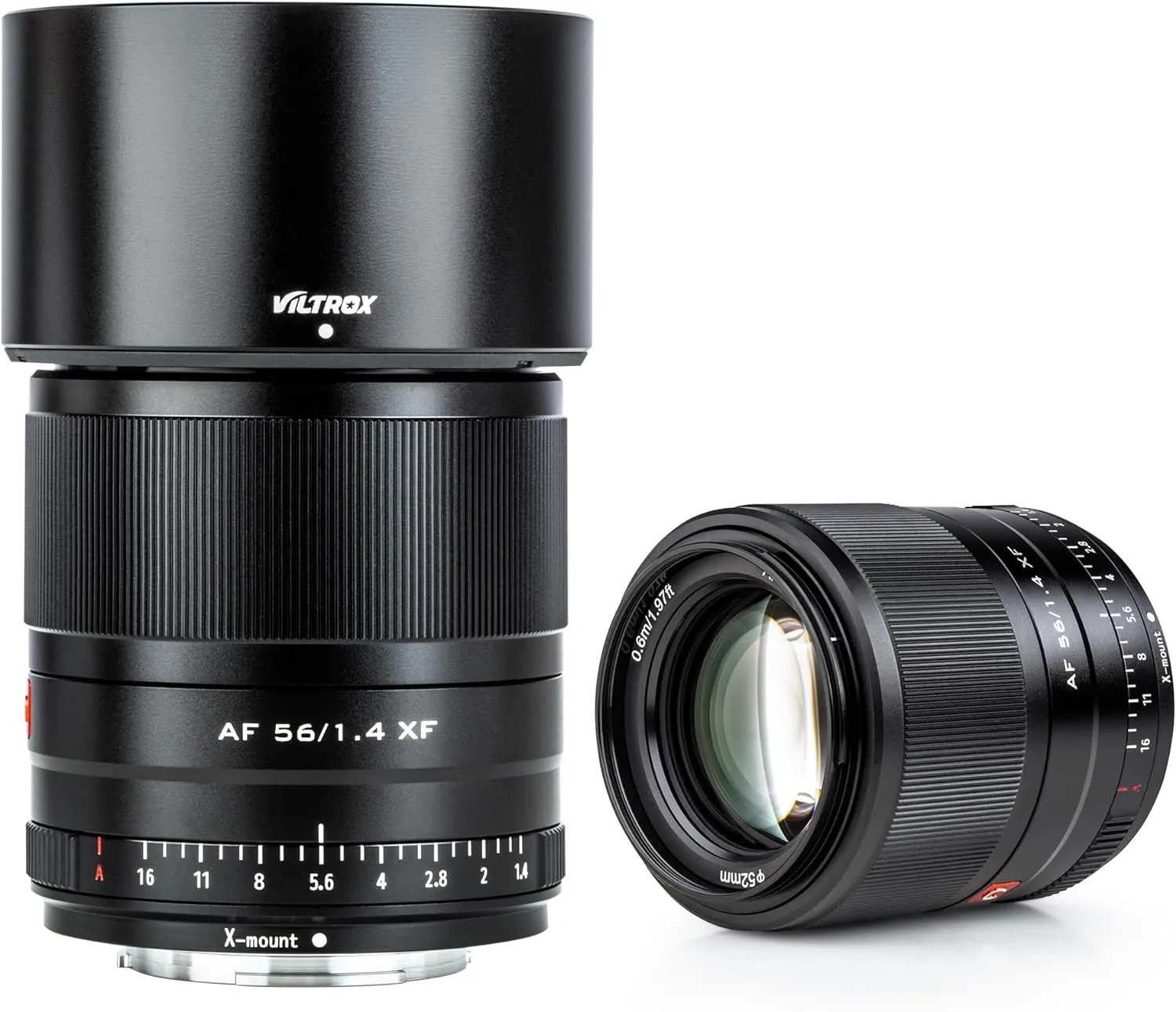 VILTROX 56mm F1.4 STM APS-C Frame Auto Focus Standard Prime Lens for Fuji Fujifilm X-Mount Mirrorless Digital Camera X-M1 X-H1 X-PRO3 X-PRO2 X-T4 X-T3 X-T2 X-S10 X-T30 X-T20 X-T200 Black