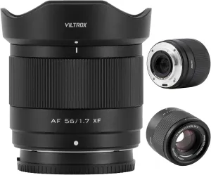 VILTROX 56mm f/1.7 Fuji X Mount Lens, 56mm f/1.7 APS-C Auto Focus Prime Lens for Fujifilm X Mount Mirrorless Cameras X-T5, X-T4, X-T30 II, X-S10, X-T200, X-T30, X-H1, X-H2, X-T3, X-T100