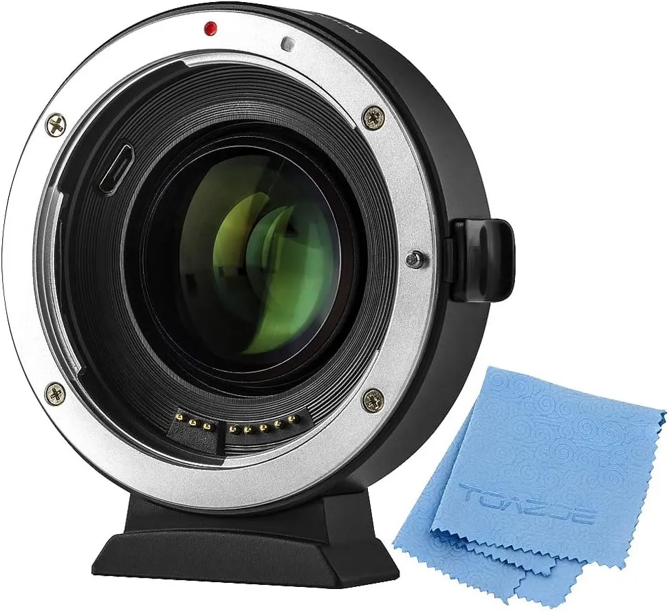VILTROX EF-EOS M2 Lens Mount Adapter 0.71x Speed Booster Lenses Ring Adapter for Canon EF Lens to EOS EF-M Mirrorless Cameras AF Auto Focus Reducer Adapter