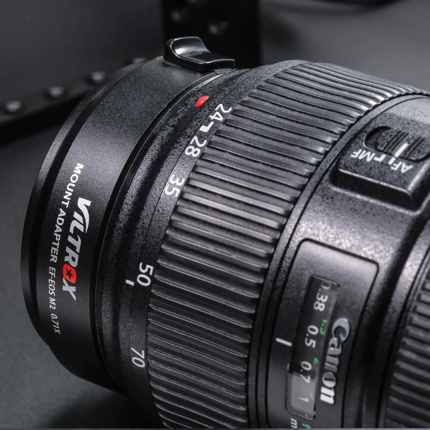 VILTROX EF-EOS M2 Lens Mount Adapter 0.71x Speed Booster Lenses Ring Adapter for Canon EF Lens to EOS EF-M Mirrorless Cameras AF Auto Focus Reducer Adapter