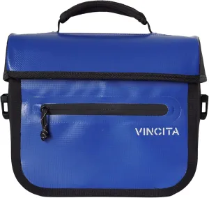 Vincita X-Cooper Water Resistant Front Bag - Bike Bag for Brompton Folding Bicycle with Rear-Opening Magnetic Closure, Spacious Interior, Top Handle and Light Colour Lining