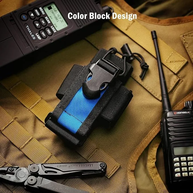 VIPERADE Radio Holster, MOLLE Radio Pouch for Vest, Universal Walkie Talkie Holster Radio Holder for Duty Belt, Police Radio Holder Tactical Radio Pouch for Baofeng, Motorola