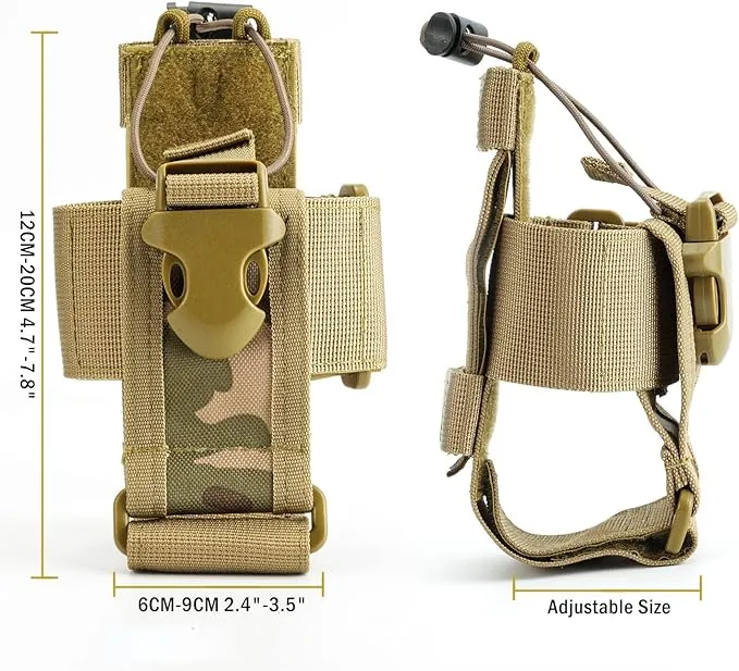 VIPERADE Radio Holster, MOLLE Radio Pouch for Vest, Universal Walkie Talkie Holster Radio Holder for Duty Belt, Police Radio Holder Tactical Radio Pouch for Baofeng, Motorola