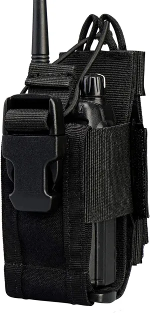 VIPERADE Radio Holster, MOLLE Radio Pouch for Vest, Universal Walkie Talkie Holster Radio Holder for Duty Belt, Police Radio Holder Tactical Radio Pouch for Baofeng, Motorola