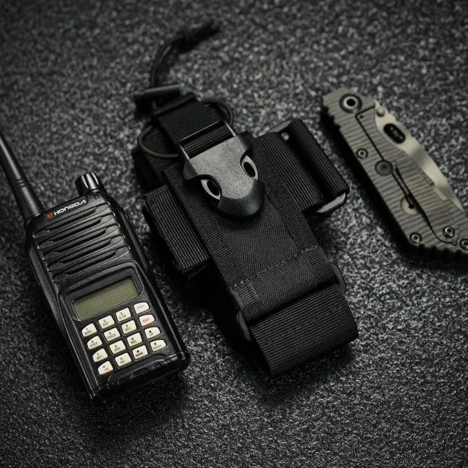 VIPERADE Radio Holster, MOLLE Radio Pouch for Vest, Universal Walkie Talkie Holster Radio Holder for Duty Belt, Police Radio Holder Tactical Radio Pouch for Baofeng, Motorola