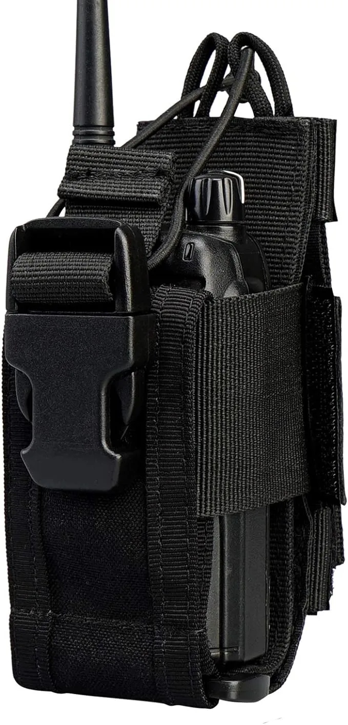 VIPERADE Radio Holster, MOLLE Radio Pouch for Vest, Universal Walkie Talkie Holster Radio Holder for Duty Belt, Police Radio Holder Tactical Radio Pouch for Baofeng, Motorola