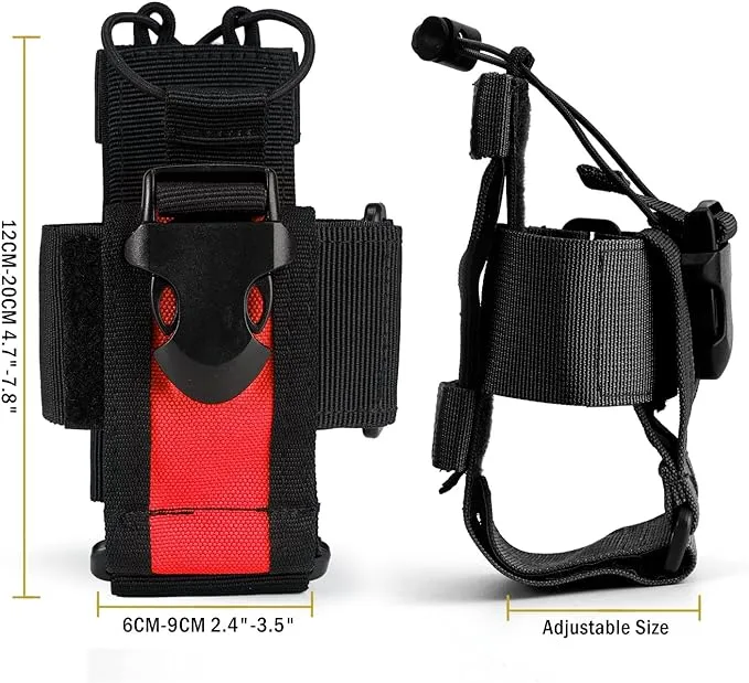 VIPERADE Radio Holster, MOLLE Radio Pouch for Vest, Universal Walkie Talkie Holster Radio Holder for Duty Belt, Police Radio Holder Tactical Radio Pouch for Baofeng, Motorola