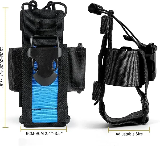 VIPERADE Radio Holster, MOLLE Radio Pouch for Vest, Universal Walkie Talkie Holster Radio Holder for Duty Belt, Police Radio Holder Tactical Radio Pouch for Baofeng, Motorola