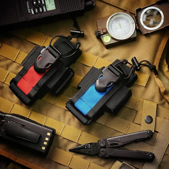 VIPERADE Radio Holster, MOLLE Radio Pouch for Vest, Universal Walkie Talkie Holster Radio Holder for Duty Belt, Police Radio Holder Tactical Radio Pouch for Baofeng, Motorola