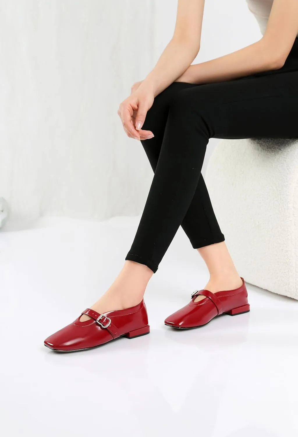 vivianly Mesh Ballet Flats Shoes for Women Flats Comfortable Dressy Round Toe Mesh Flats Fishnet Mary Jane Flats for Events Party Leisure
