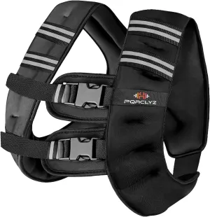 Weighted Vest Weighed Vest Women Men Kids, 8lb/12lb/16lb/20lb Body Weight Vest with Reflective Stripe, Adjustable Weighted Vest for Strength Training, Running, Walking, Workout, Jogging