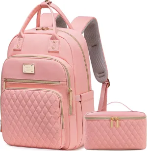 Weitars Lunch Backpack for Women,15.6 Inch Laptop Backpacks Travel Backpack for Women,Work Back pack,Teacher Nurse Back pack Insulated Lunchbox Backpacks