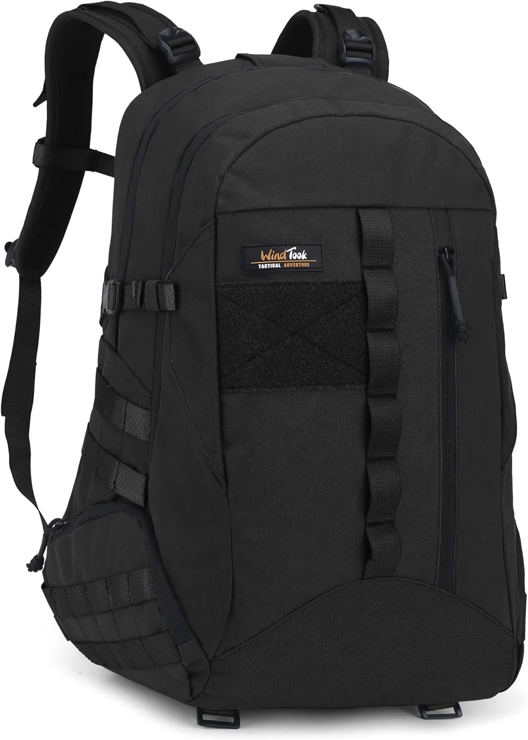 WindTook 40L Military Tactical Backpack for Men and Women,Molle Hiking daypacks Assault Pack 3 Day Bug Out Bag for Camping Travel Army Hunting Gym Rucksack Survival (Black)