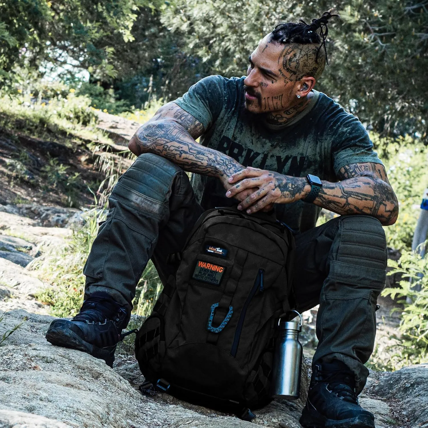 WindTook 40L Military Tactical Backpack for Men and Women,Molle Hiking daypacks Assault Pack 3 Day Bug Out Bag for Camping Travel Army Hunting Gym Rucksack Survival (Black)