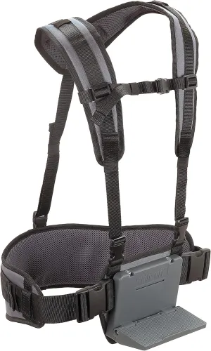 wolfcraft Carrying Belt System I 5582000 I Moving day and everyday helper for carrying loads without fatigue or back strain, Black