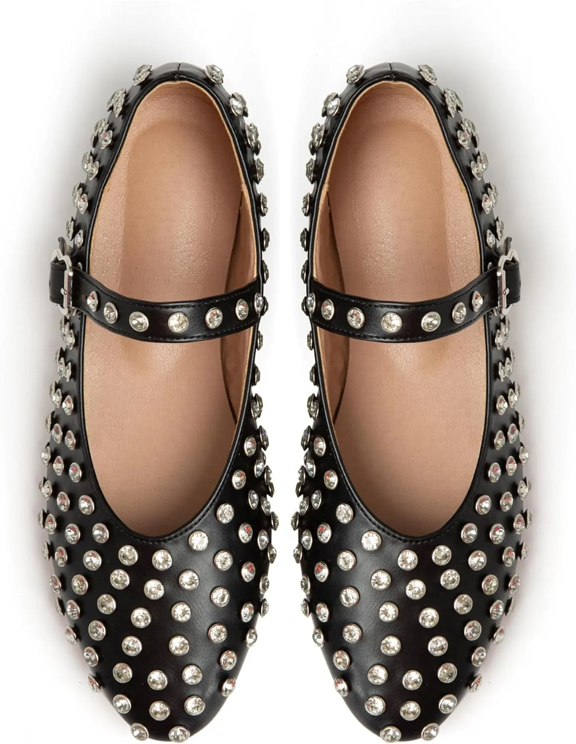 Women's Ballet Flats Shoes for Women Mesh Mary Jane Flats Fishnet Comfortable Dressy Netted Ballet Flats
