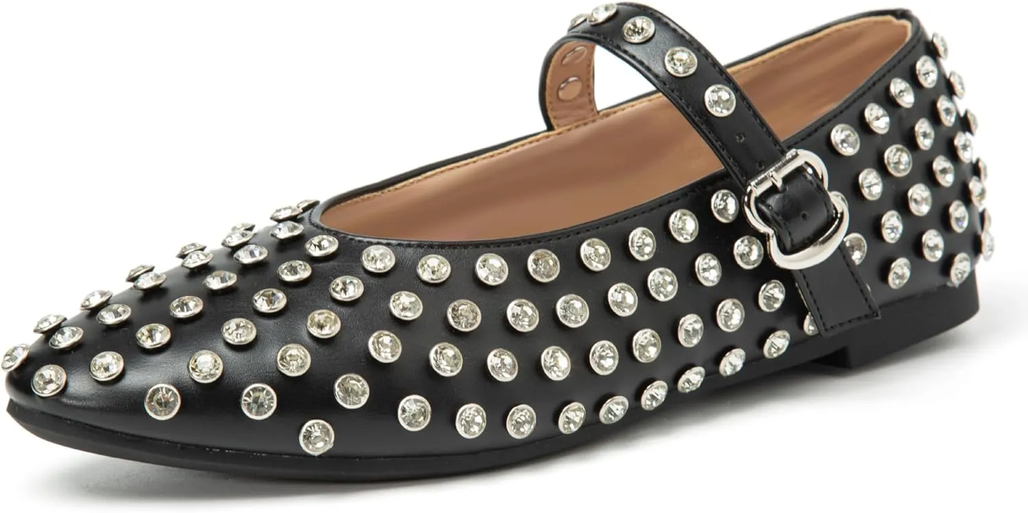 Women's Ballet Flats Shoes for Women Mesh Mary Jane Flats Fishnet Comfortable Dressy Netted Ballet Flats