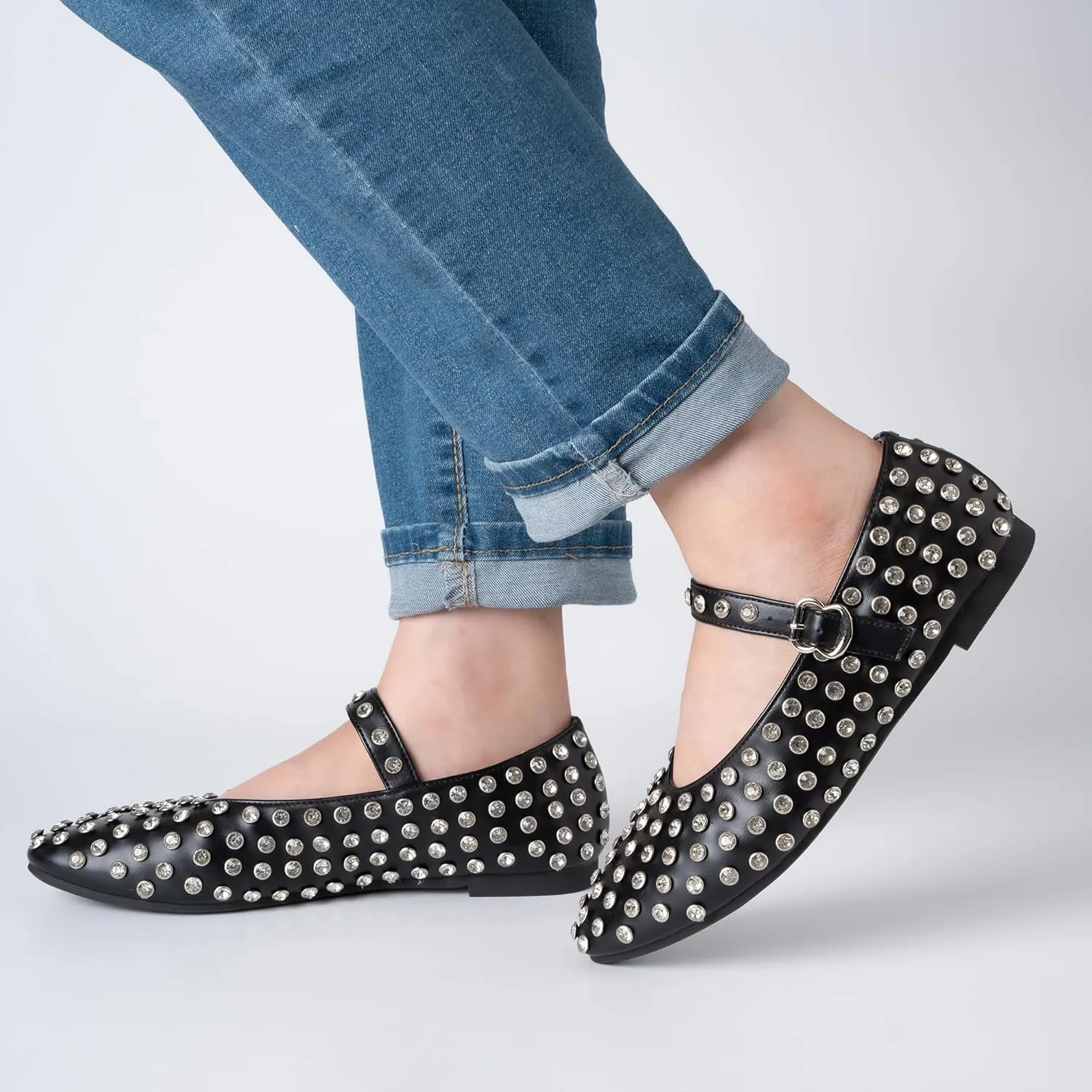 Women's Ballet Flats Shoes for Women Mesh Mary Jane Flats Fishnet Comfortable Dressy Netted Ballet Flats