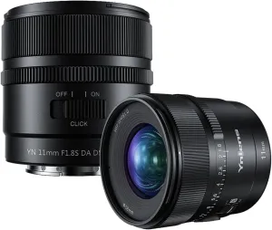 YONGNUO YN11mm F1.8S Ultra-Wide Angle Prime Lens for Sony E-Mount Mirrorless Cameras /11mm F1.8 Large Aperture/Auto Focus APS-C Frame Lens for Sony a7c a6700 zv-e10 a6600 a6400 a7iv a7iii