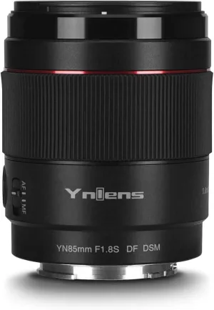 YONGNUO YN85mm F1.8S E Mount Lens for Sony, F1.8 Large Aperture Auto Focus Lens, 85mm Full Frame Medium Telephoto Portrait Prime Lens, for E-Mount Camera A7III A7RIII A7SII A7II a6500 a6400 a6300