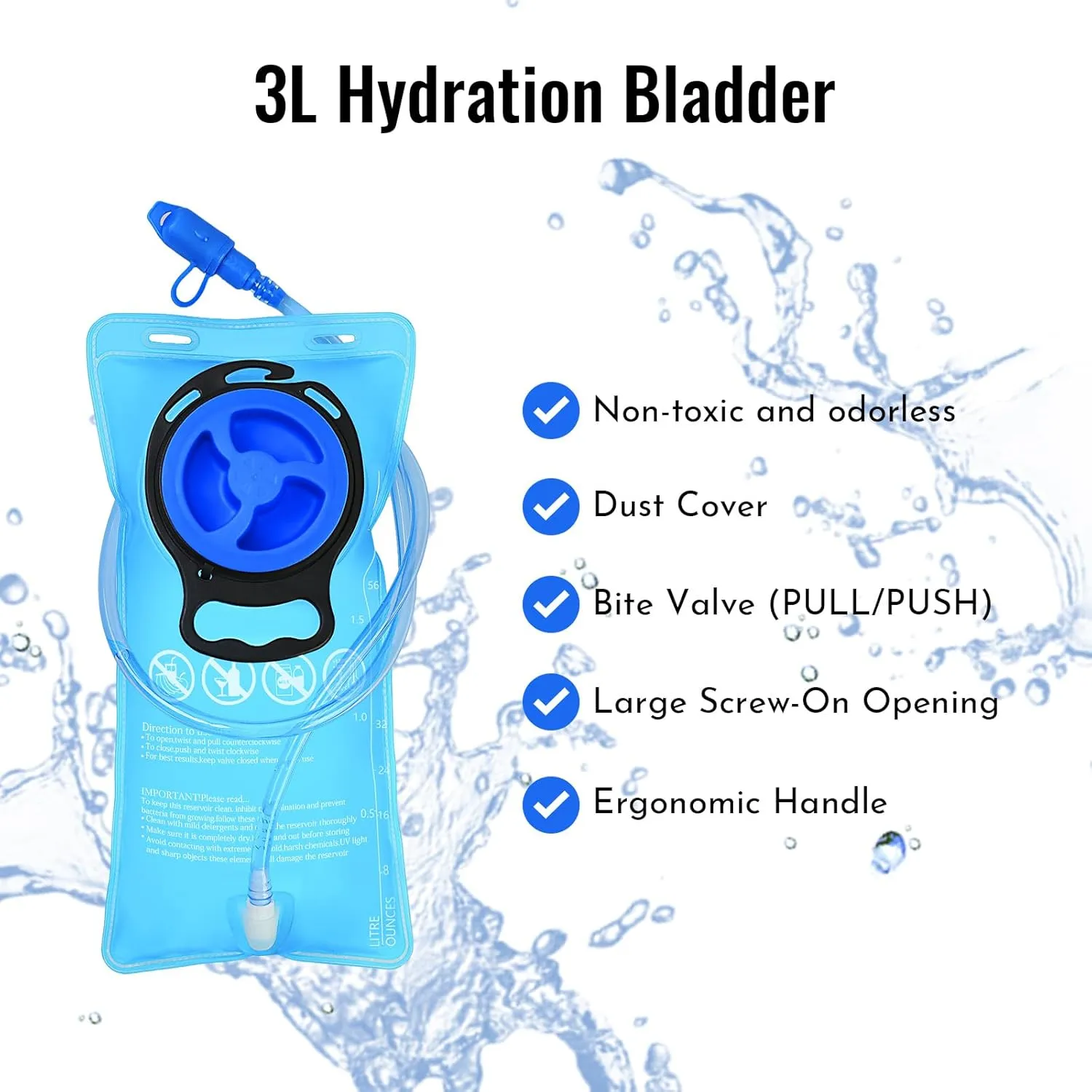 Zavothy 18L Water-Resistant Hydration Backpack Fits for 2L/3L Water Bladder – Hidden Helmet Compartment & Detachable Rain Cover – Insulated Hiking Daypack for Cycling, Camping, Running (Men/Women)