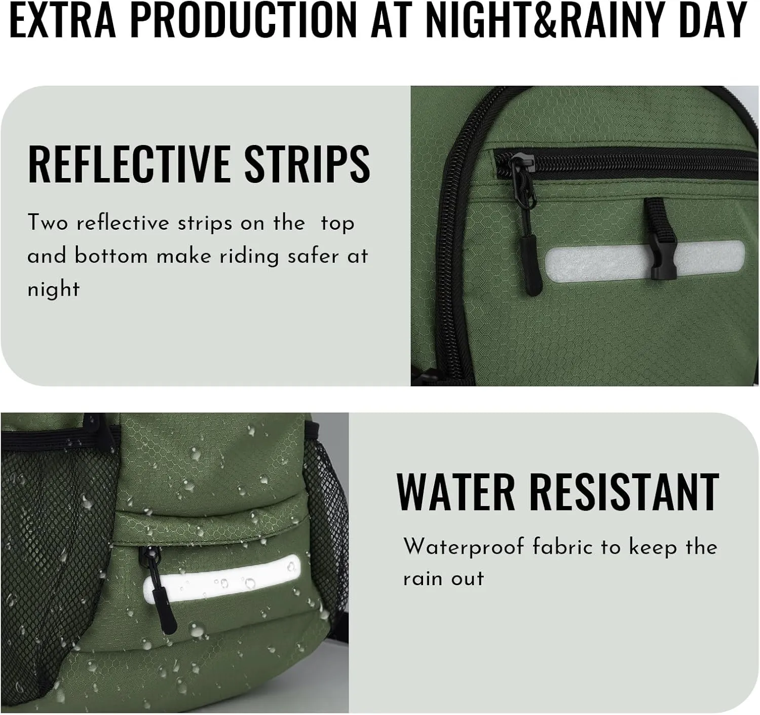 Zavothy 18L Water-Resistant Hydration Backpack Fits for 2L/3L Water Bladder – Hidden Helmet Compartment & Detachable Rain Cover – Insulated Hiking Daypack for Cycling, Camping, Running (Men/Women)