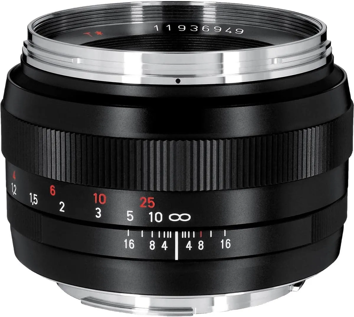 ZEISS Classic Planar ZE T* 50mm f/1.4 Standard Camera Lens for Canon EF-Mount SLR DSLR Cameras, Black