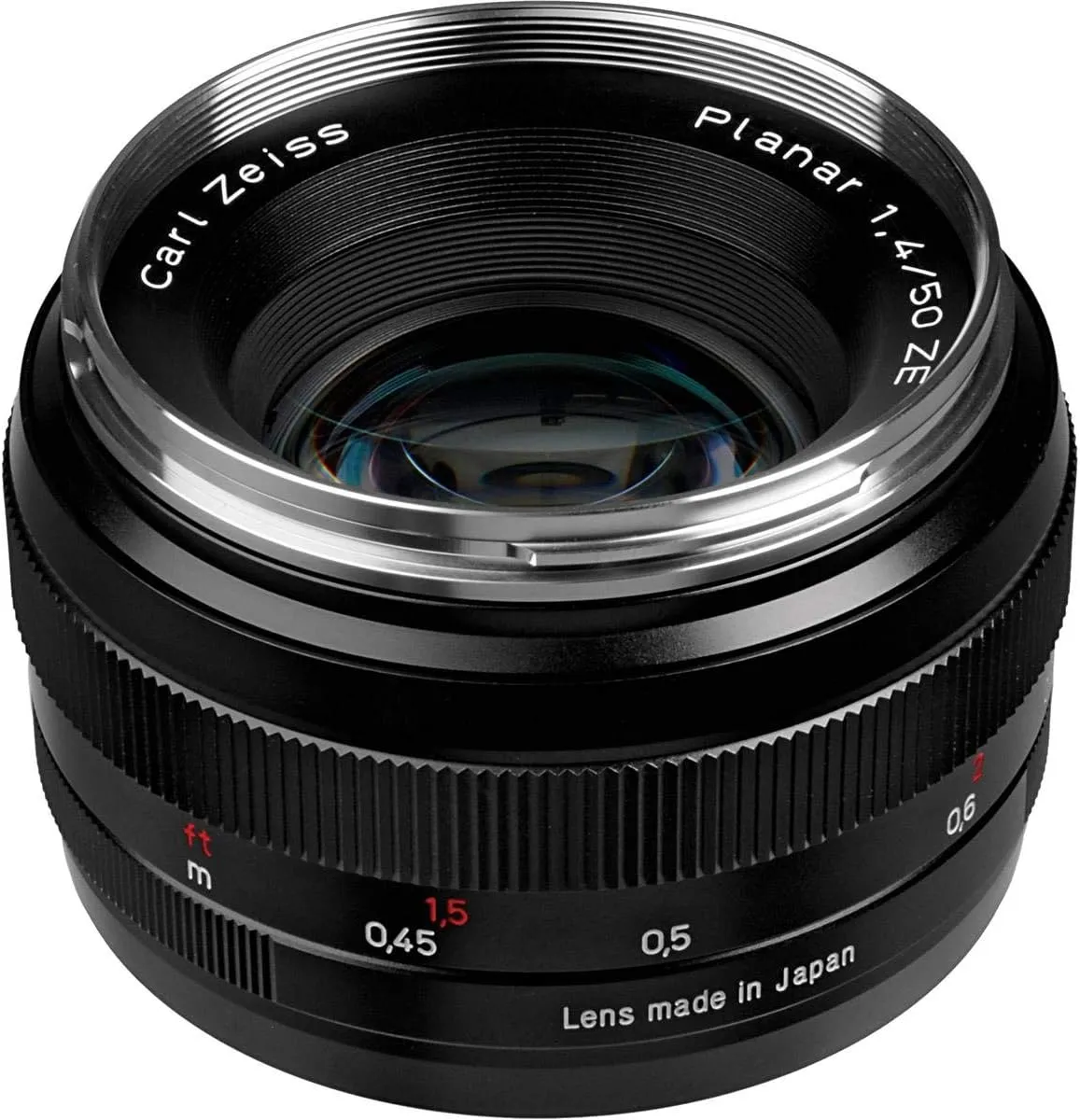 ZEISS Classic Planar ZE T* 50mm f/1.4 Standard Camera Lens for Canon EF-Mount SLR DSLR Cameras, Black