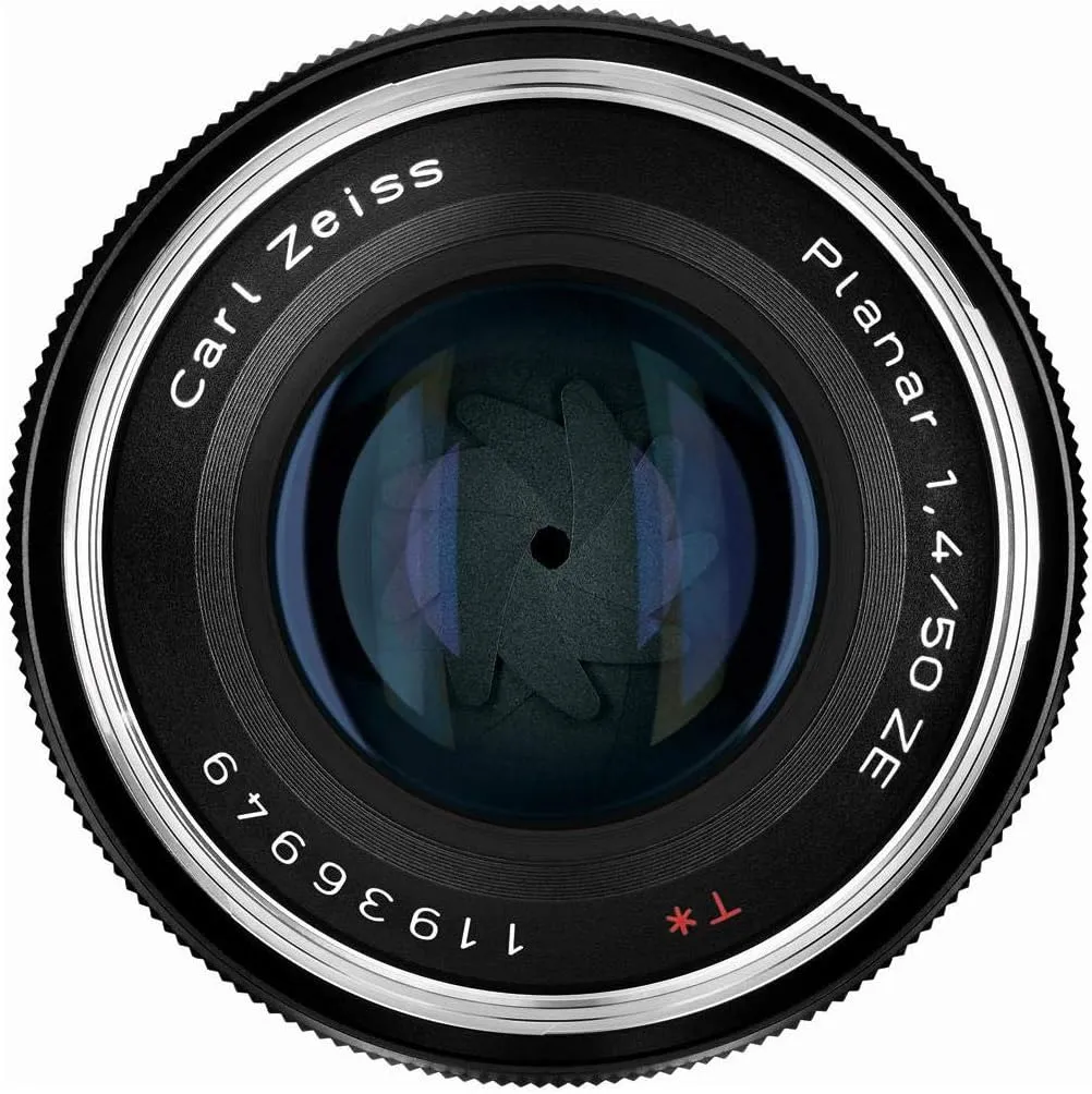 ZEISS Classic Planar ZE T* 50mm f/1.4 Standard Camera Lens for Canon EF-Mount SLR DSLR Cameras, Black