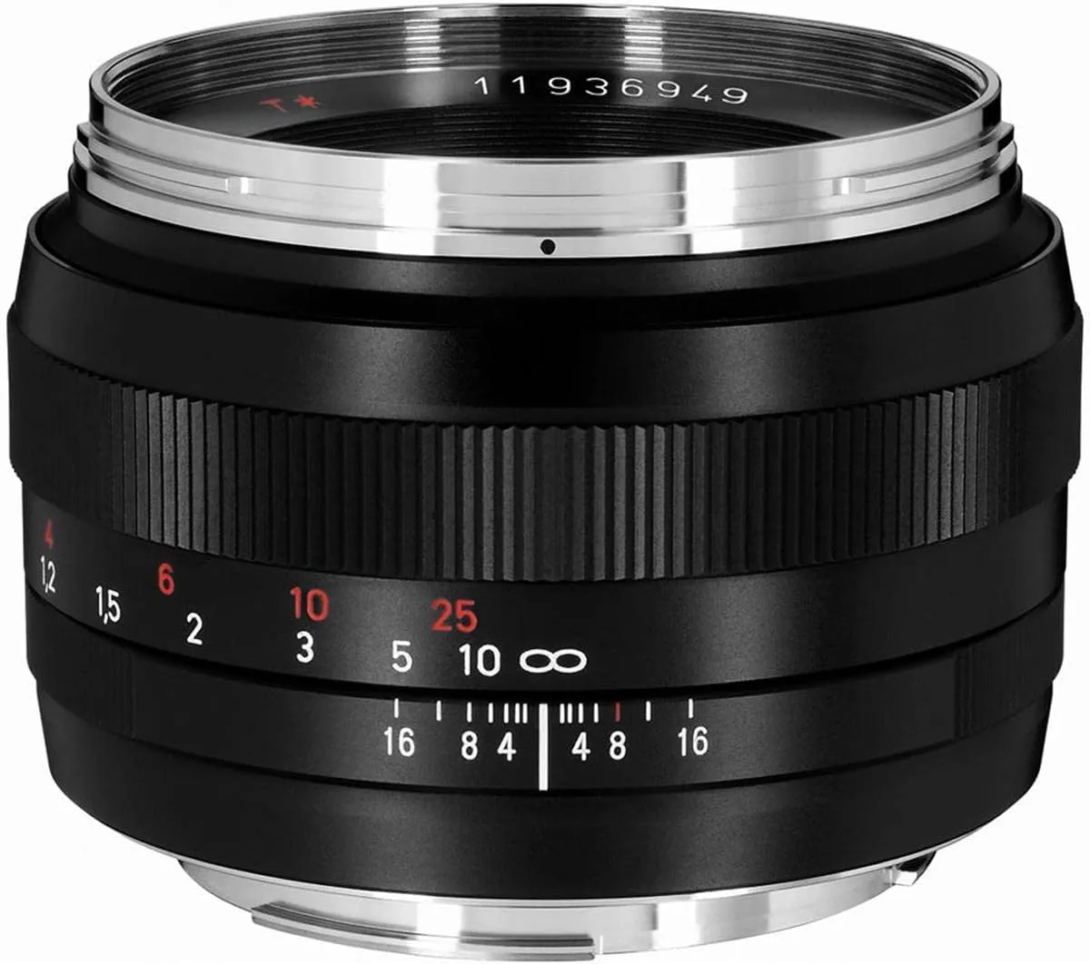 ZEISS Classic Planar ZE T* 50mm f/1.4 Standard Camera Lens for Canon EF-Mount SLR DSLR Cameras, Black