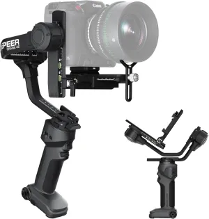 ZHIYUN Crane 4E [Official] 3-Axis Camera Stabilizer for DSLR and Mirrorless Cameras, Gimbal Stabilizer Compatible with Canon/Nikon/Sony, Native Vertical Shooting, Bluetooth Shutter Control, Dark Gray