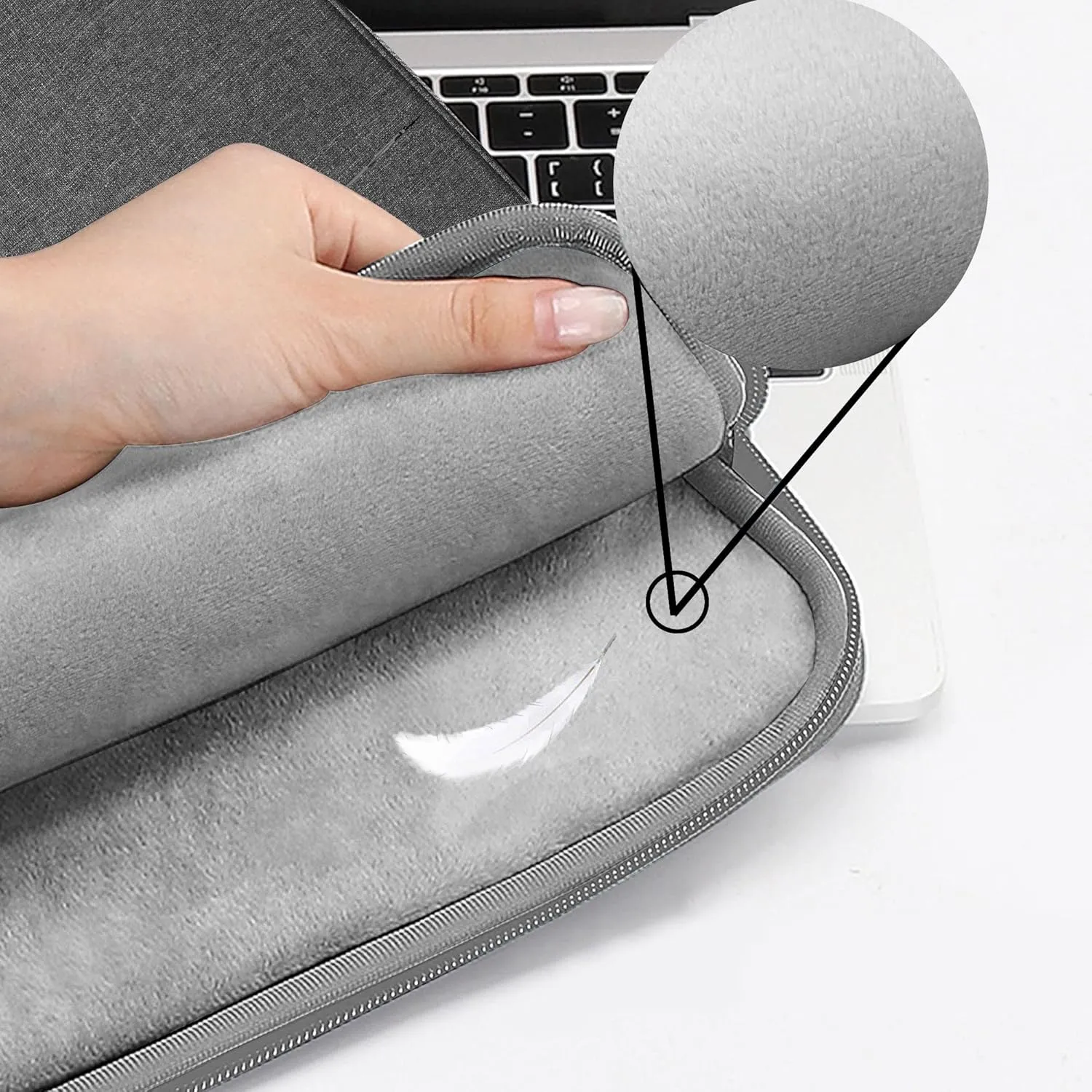 ZINZ Slim & Expandable Laptop Backpack 15 15.6 16 Inch Sleeve with USB Port, Spill-Resistant Notebooks Bag Case for Most 14-16 Inch MacBooks Surface-Books Dell HP Lenovo Asus Computers,D01G01