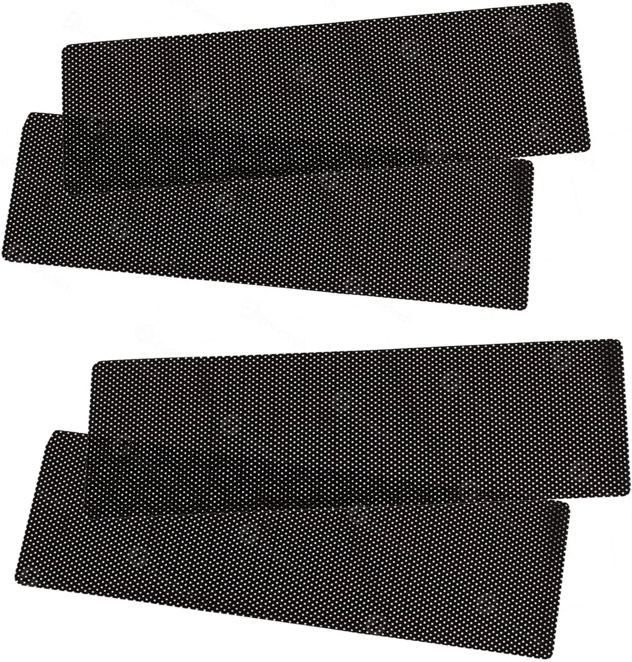 ZONETECH Cling Glare Reducer Sun Shade Side Window Sunshades Car Curtains UV Rays Visor Protection Universal Fit Protects from Sun- for All Year Round Use. Perfect for Road Trips (4 Pack)