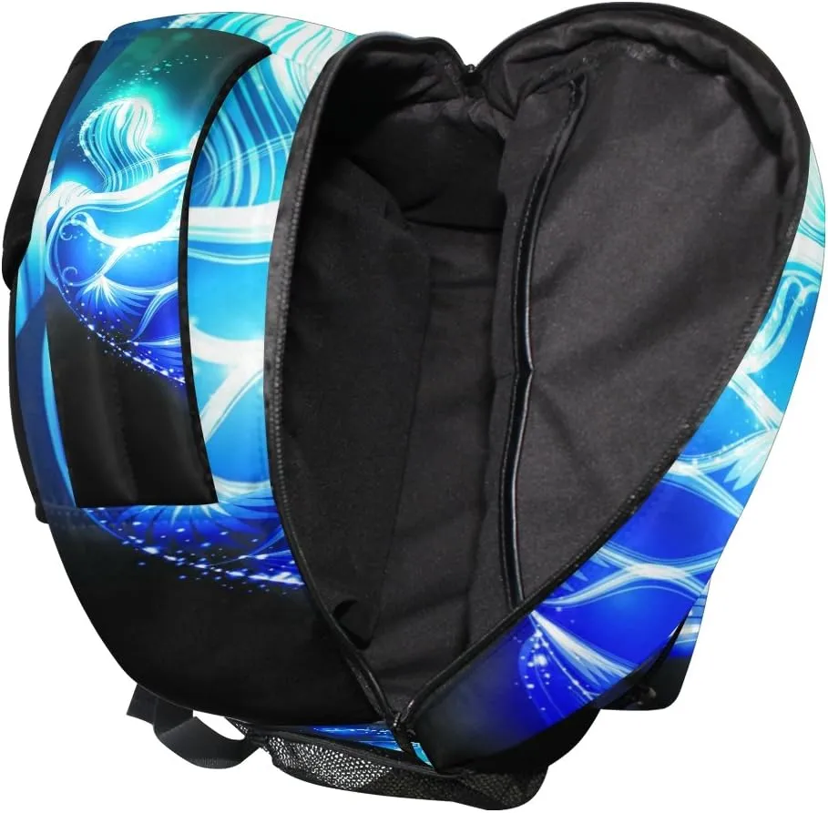 ZZKKO Magic Sea Turtle Boys Girls School Computer Backpacks Book Bag Travel Hiking Camping Daypack